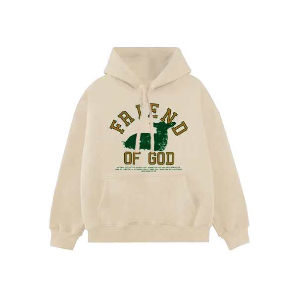Cream Friend Of God Hoodie